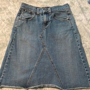 Levi’s denim a-line midi skirt
